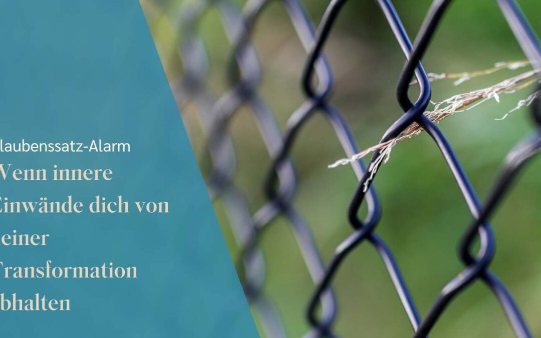 Glaubenssatz-Alarm: Wenn deine inneren Einwände dich von deiner Transformation abhalten