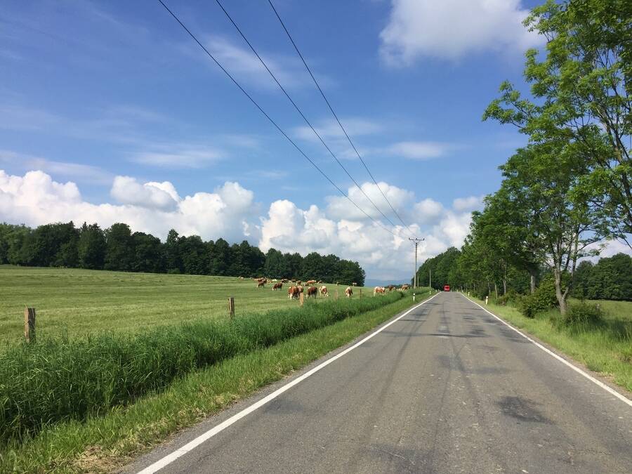 Sanfte Landschaft Altvatergebirge