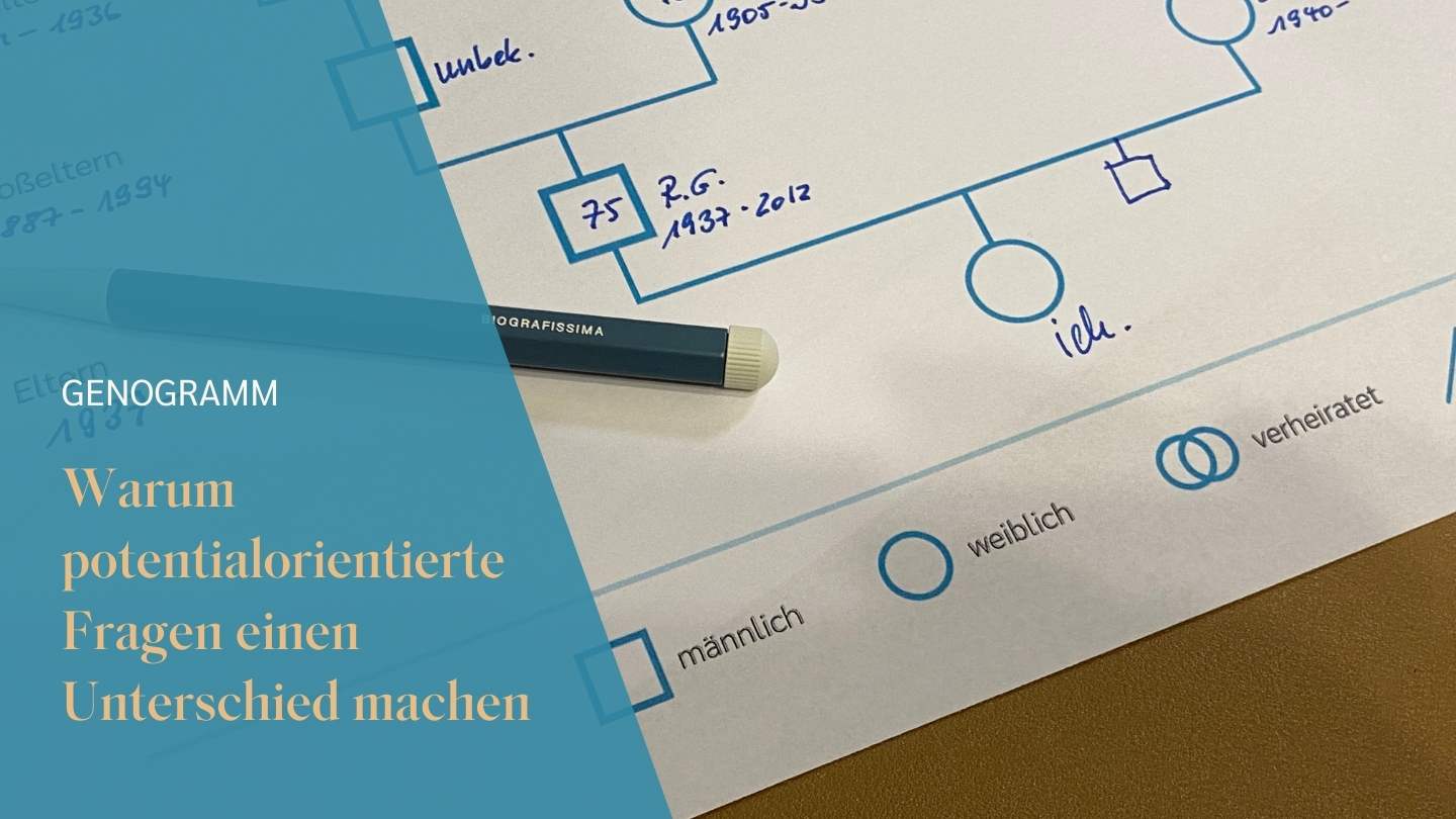 potential orientierte Fragen im Genogramm