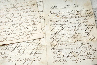 Historic letter Alte Briefe bewahren